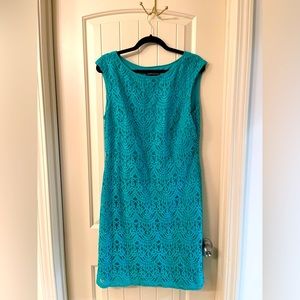 Jessica Howard Aqua Lace Dress